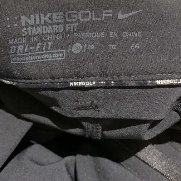 Nike Dri-FIT Golf Shorts Black Standard Fit Stretch Chino Hybrid Bermuda Sz 38 - Picture 7 of 11